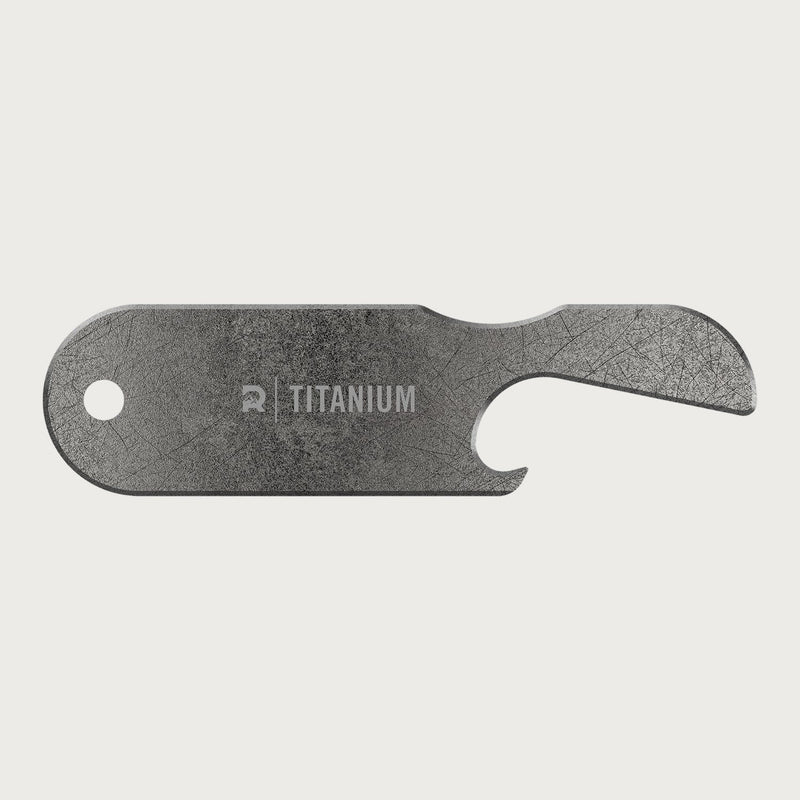 Ridge KeyCase Flesopener - Stonewashed Titanium