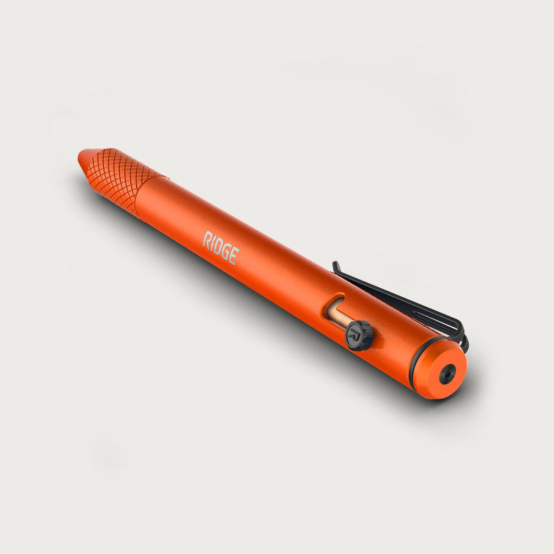 Ridge Bolt-Action-Kugelschreiber - Basislager Orange