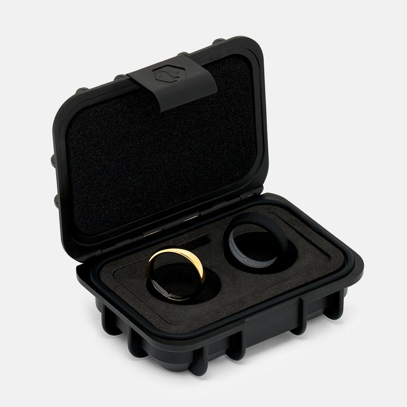 4mm Afgeronde Ring Set - 24K Goud