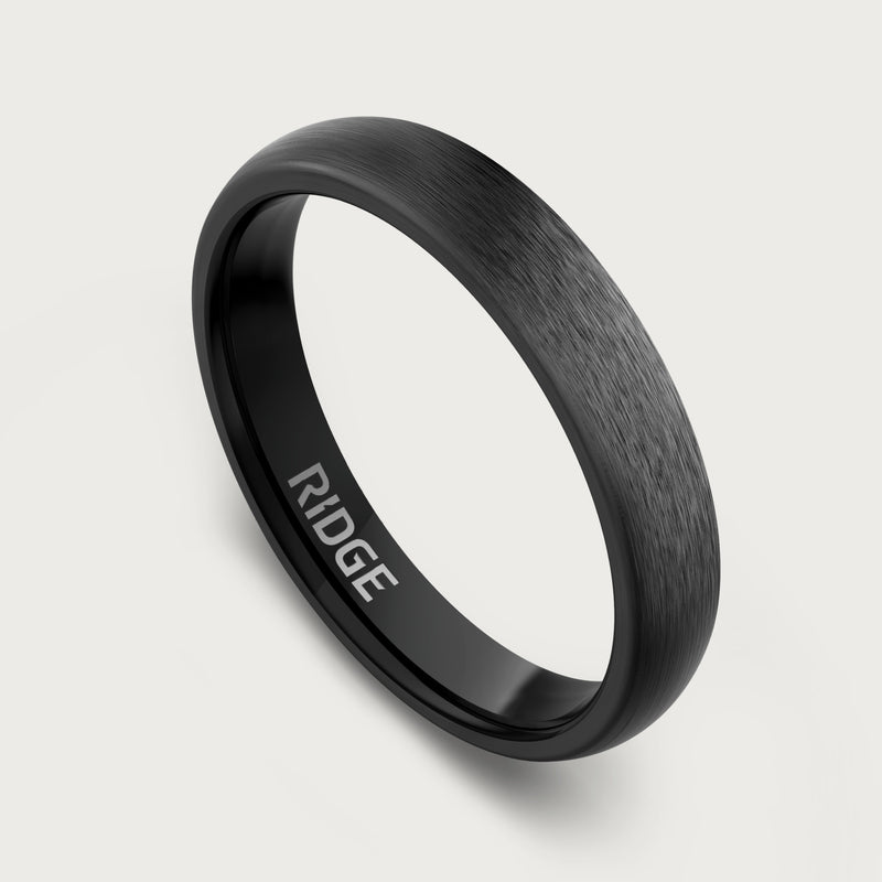 4mm Rounded Ring Set - Gunmetal