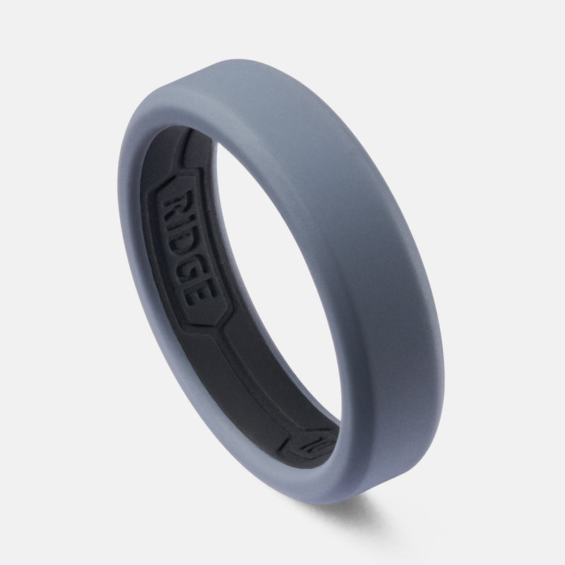 6mm Siliconen Ring Set - Gunmetal