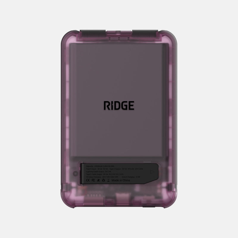 Ridge Power Bank - 10k mAh - Atomic Purple