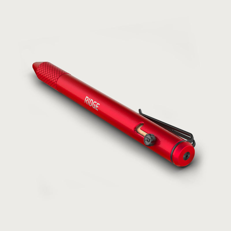 Ridge Stylo bille à verrou - Rodeo Red
