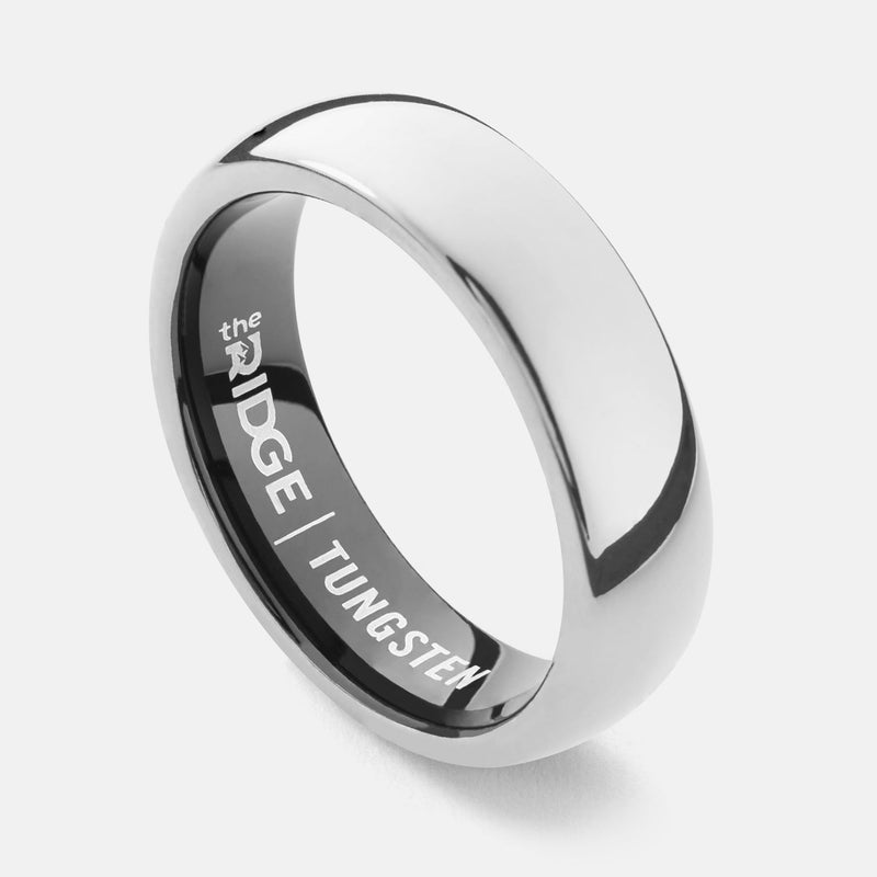6mm Afgeronde Ring Set - Platina