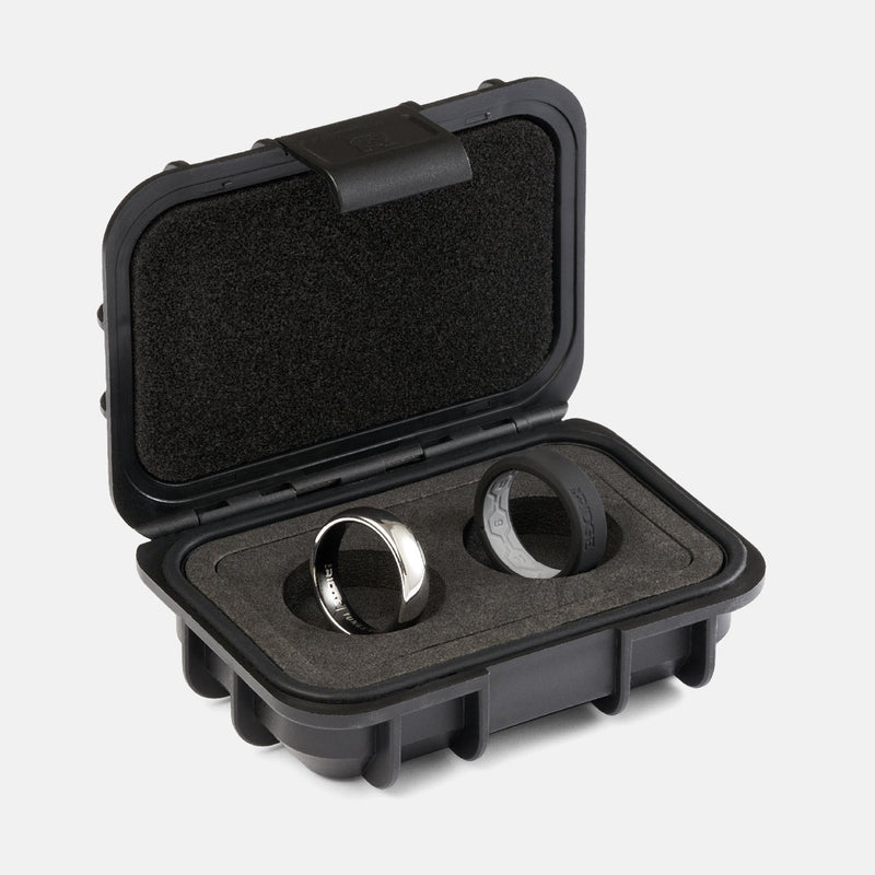 6mm Afgeronde Ring Set - Platina