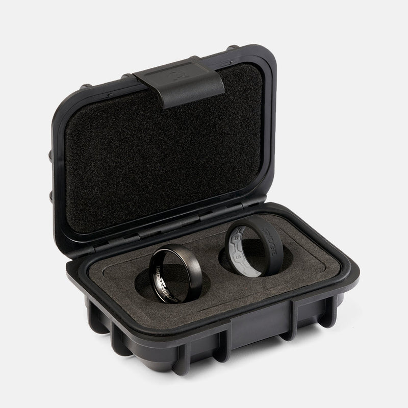 6mm Afgeronde Ring Set - Royal Black