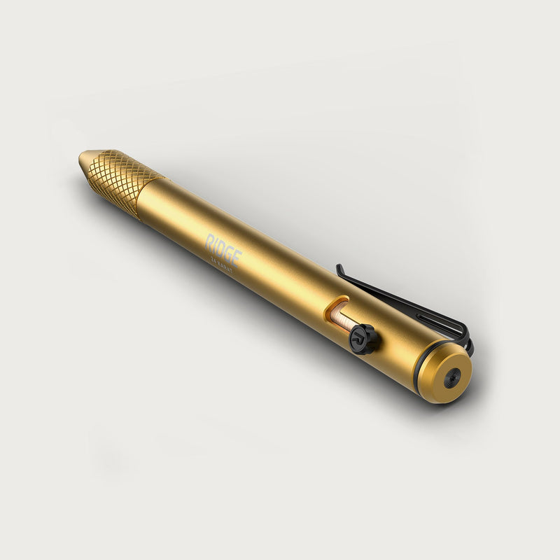 Ridge Bolt Action Pen - 24K Goud