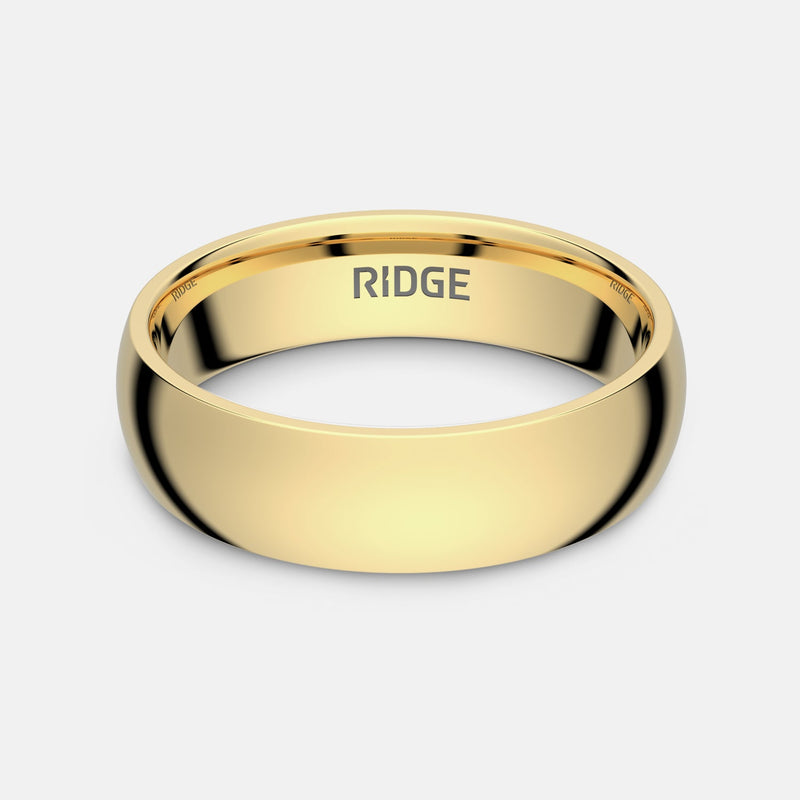 6mm Afgeronde Ring Set - 24K Goud - Tantaal