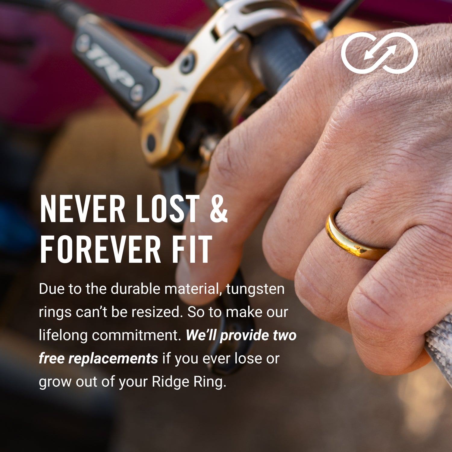 Ridge 4mm Rounded Ring Set - Platinum