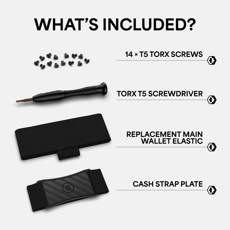 Geldband Set - Carbon Fiber 3K