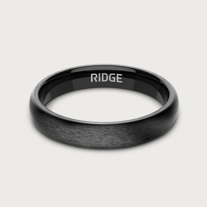 4mm Rounded Ring Set - Gunmetal