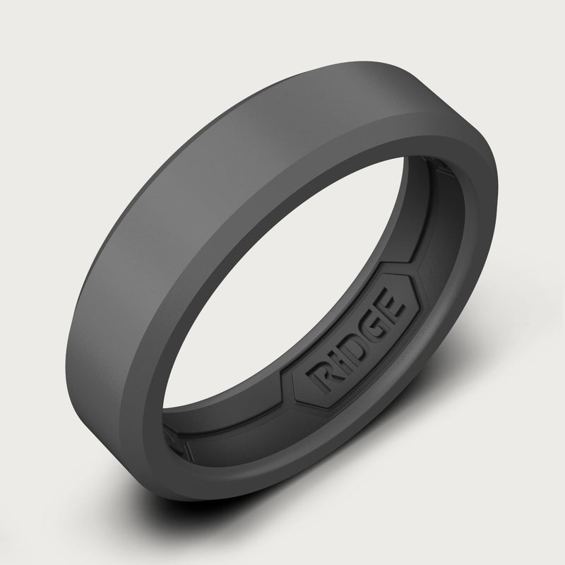 Lot d'anneaux en silicone 6 mm - Gris Métal