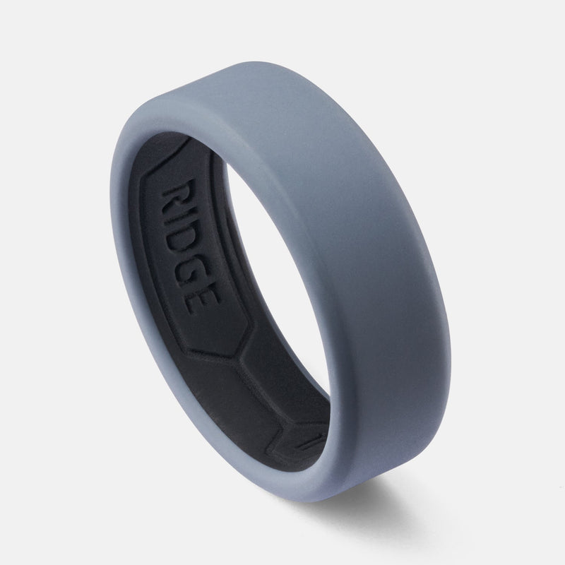 8mm Siliconen Ring Set - Gunmetal