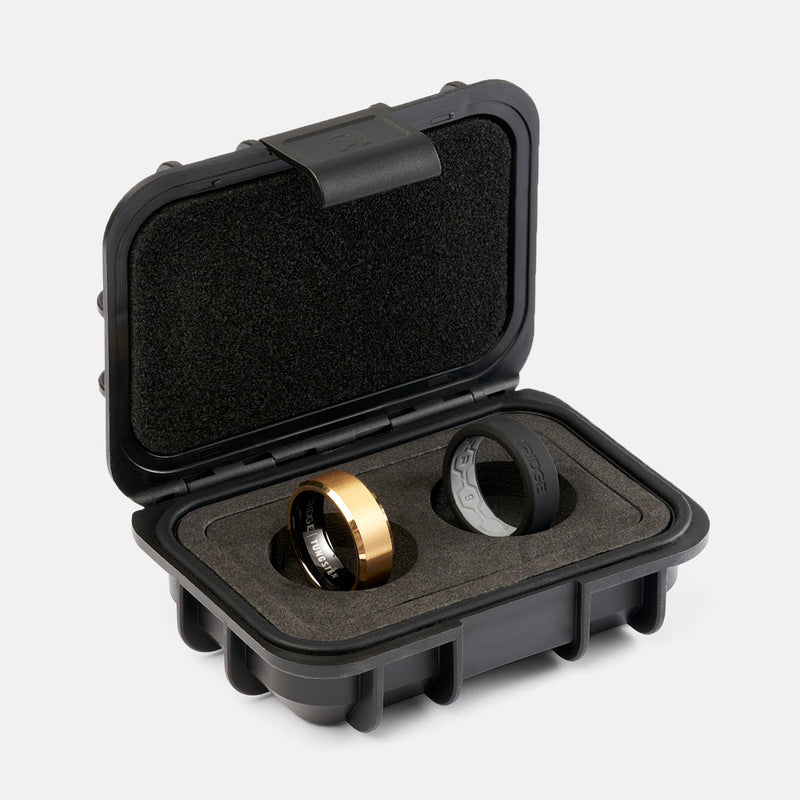 8mm Geslepen Ring Set - 24K Goud