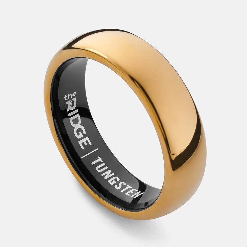 6mm Afgeronde Ring Set - 24K Goud